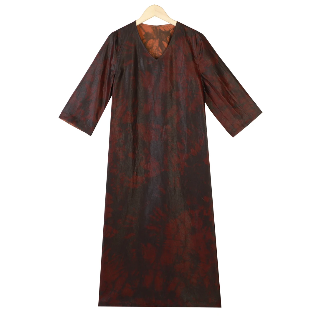 福  龟纹印花连衣裙 292724