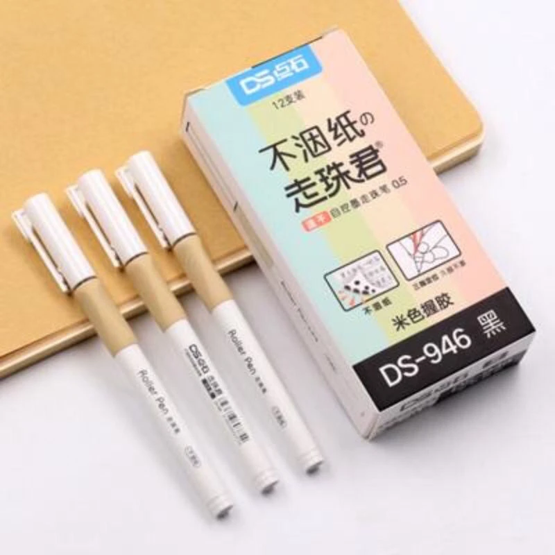 点石DS946速干自控墨走珠君黑色0.5mm全针管不洇纸
