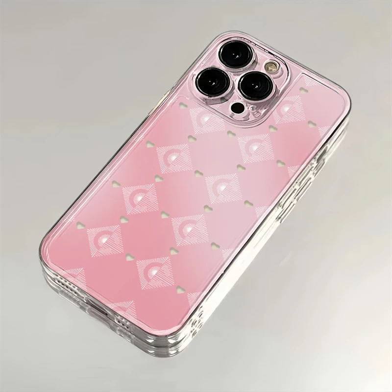 粉色爱心适用苹果iphone16promax13小米15华为P70手机壳14太空MT