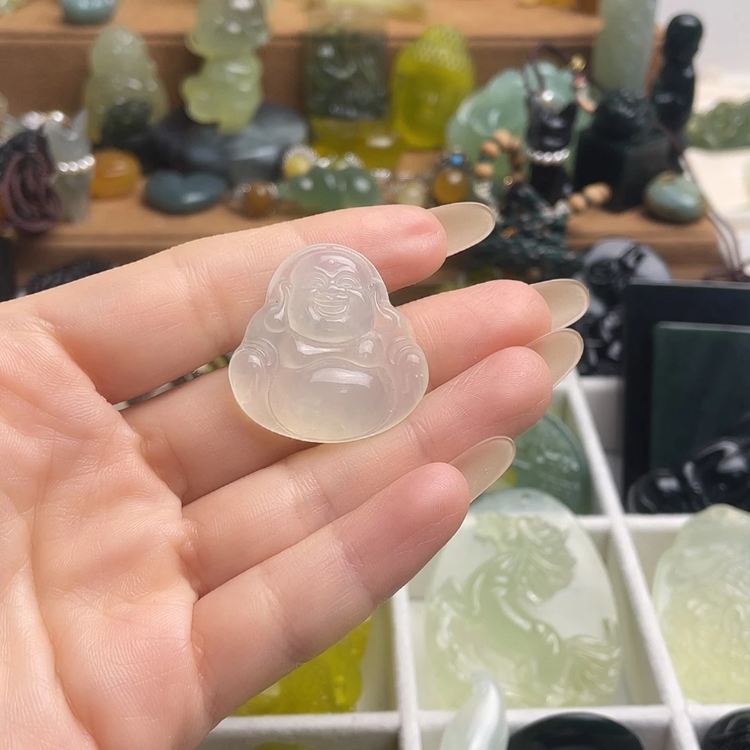 勇***哥蛇纹石玉未镶嵌颈饰