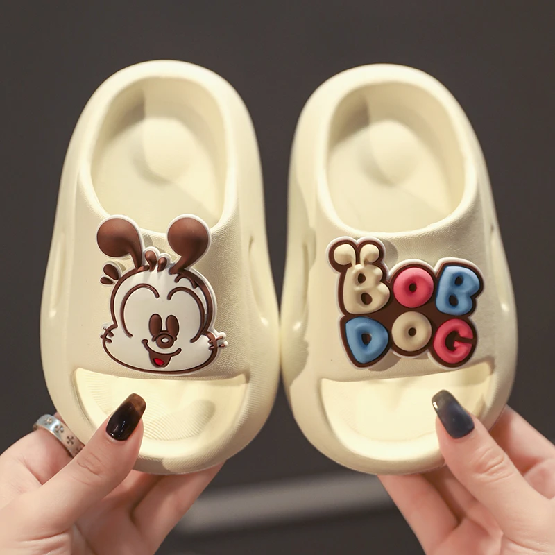 巴布豆室内6-12岁凉拖鞋拖鞋男童女宝轻便防滑幼童女童外穿宝宝