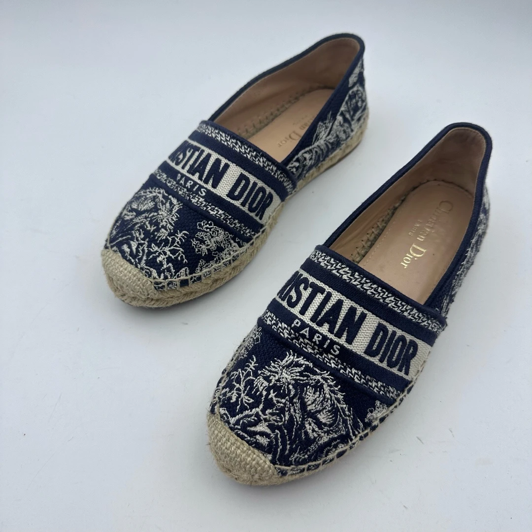 95新 DIOR/迪奥 35.5码/dior迪奥渔夫鞋/无盒/95新