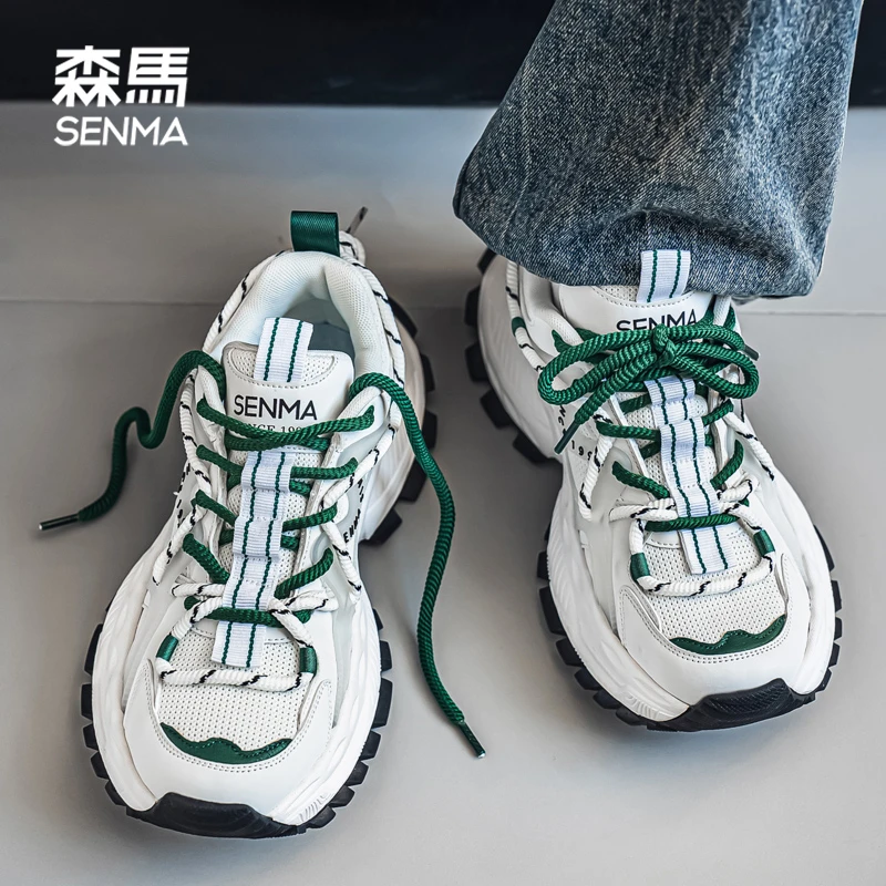 森马冬季厚底增高老爹鞋男款潮流百搭休闲鞋防滑耐磨旅游运动鞋男