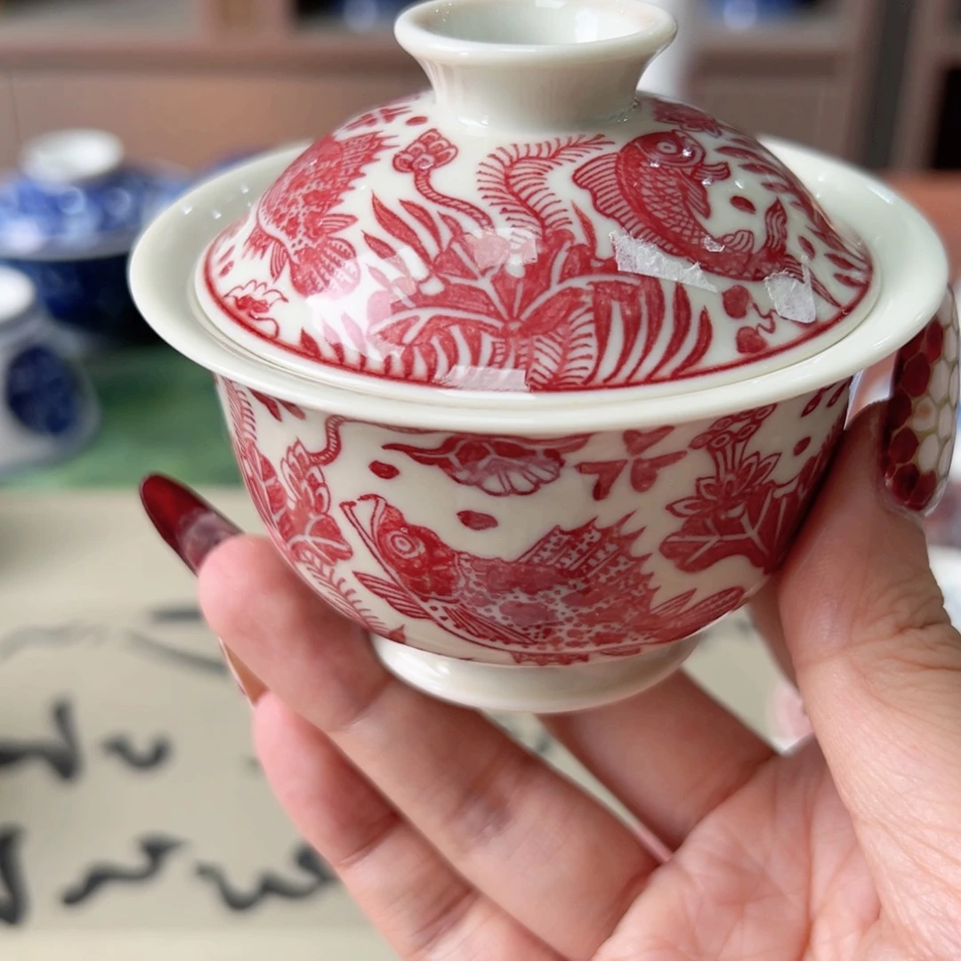 摆件W**a景德镇毛仔柴窑主人杯