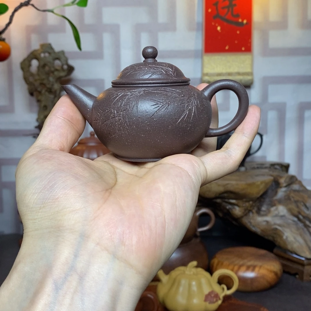紫砂茶壶紫砂茶具天青水平