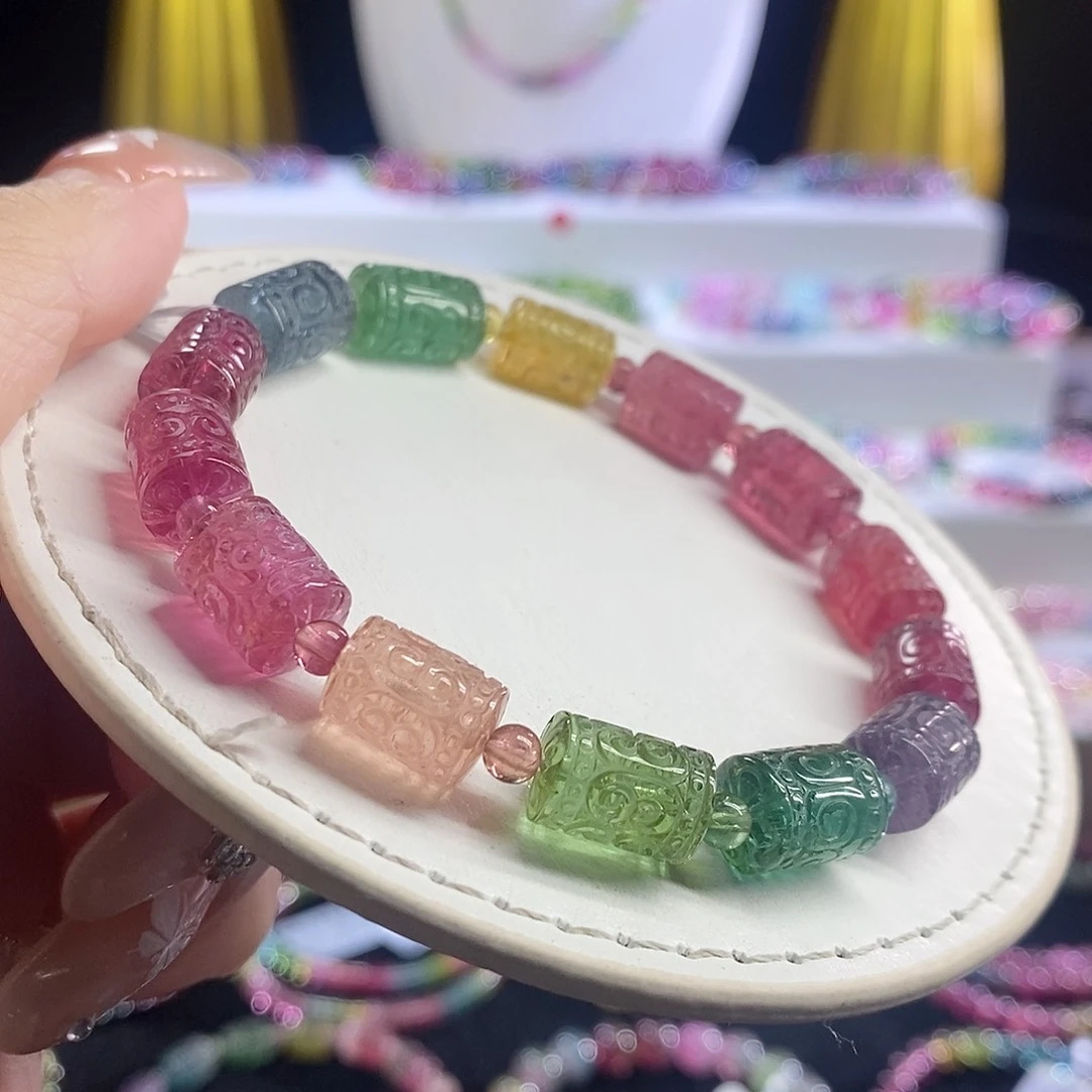 未镶嵌手链碧玺回纹