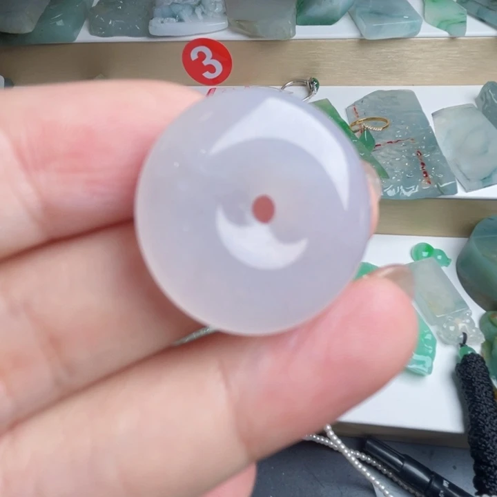 颈饰未镶嵌翡翠天然翡翠
