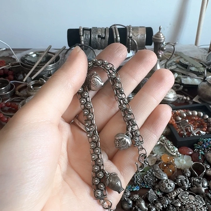简***无足银手链一条全品