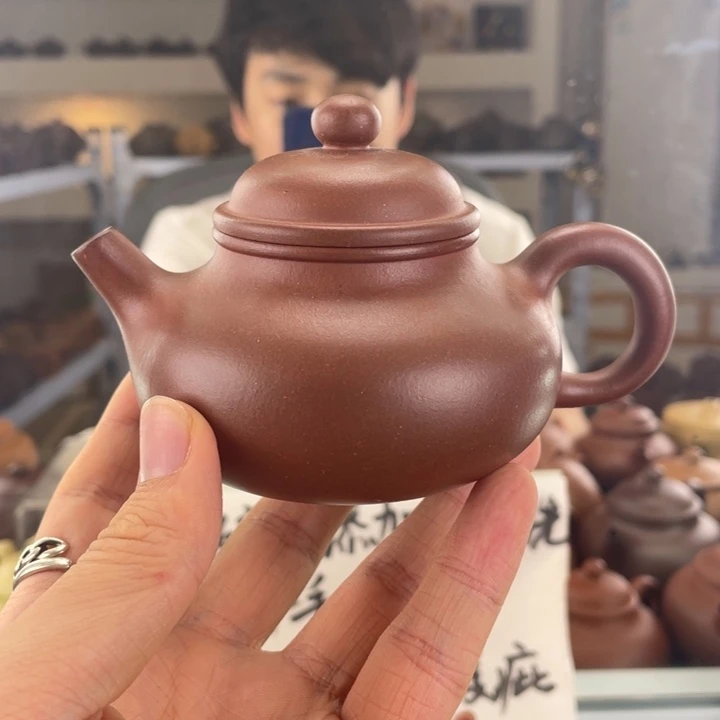 茶壶紫砂150cc红皮龙茶壶