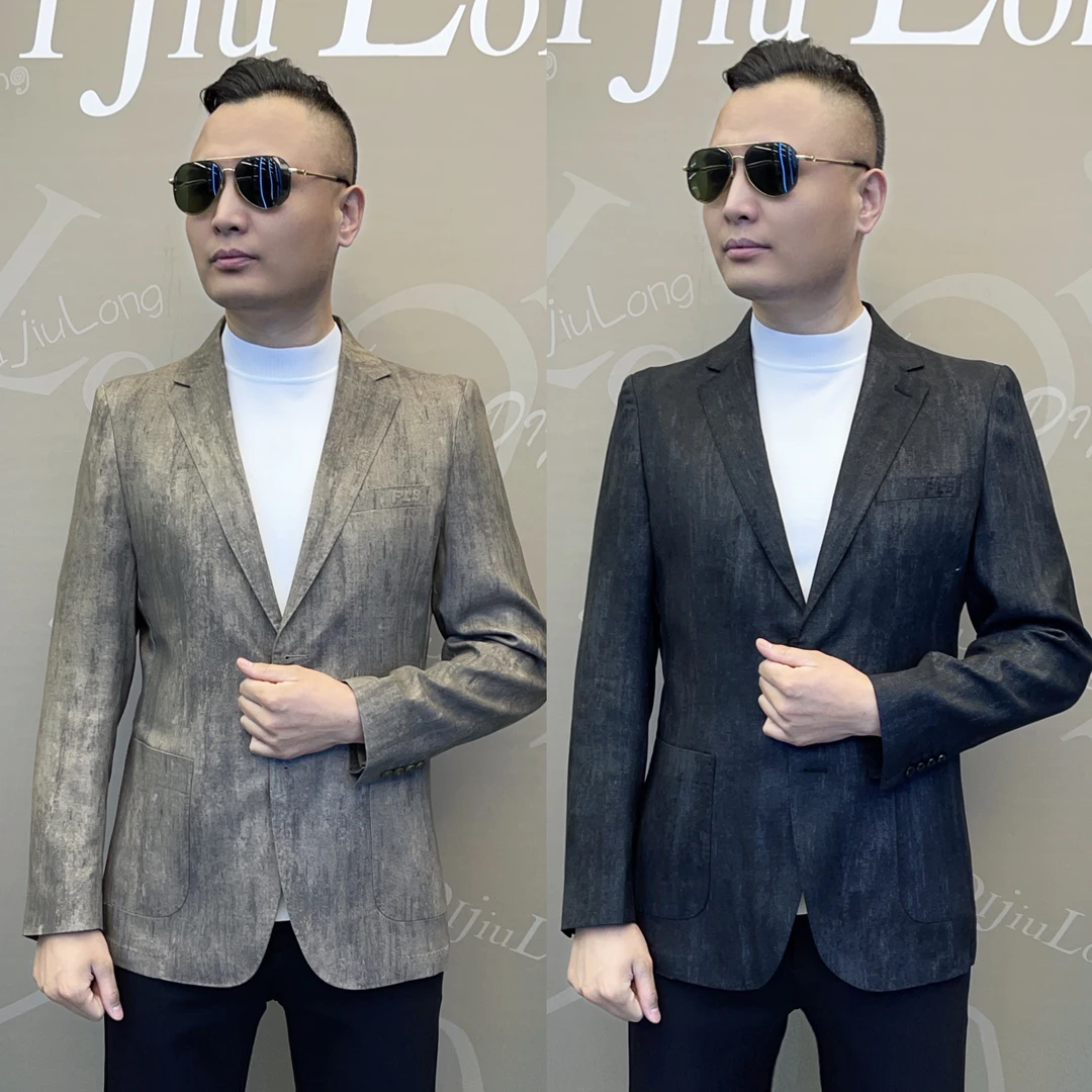 【帝九龙】25年春季新款轻奢高订休闲男装西服87073