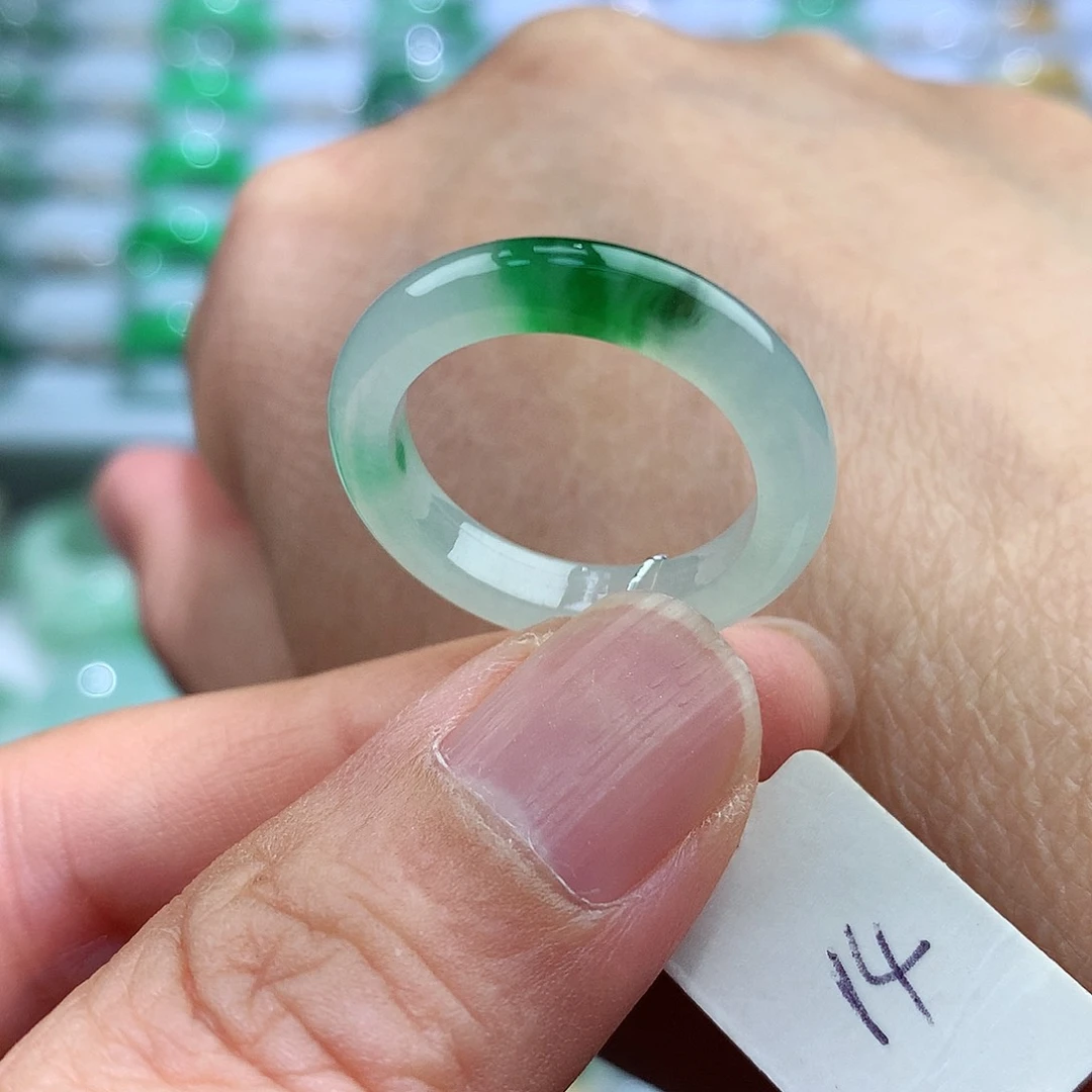 未镶嵌戒指翡翠14号