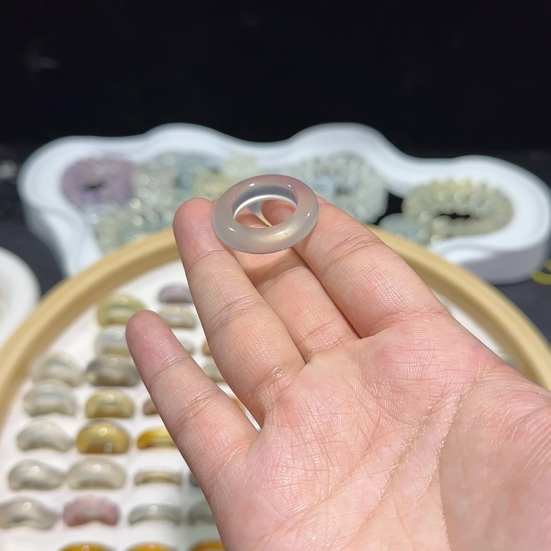 玛瑙/玉髓合金戒指