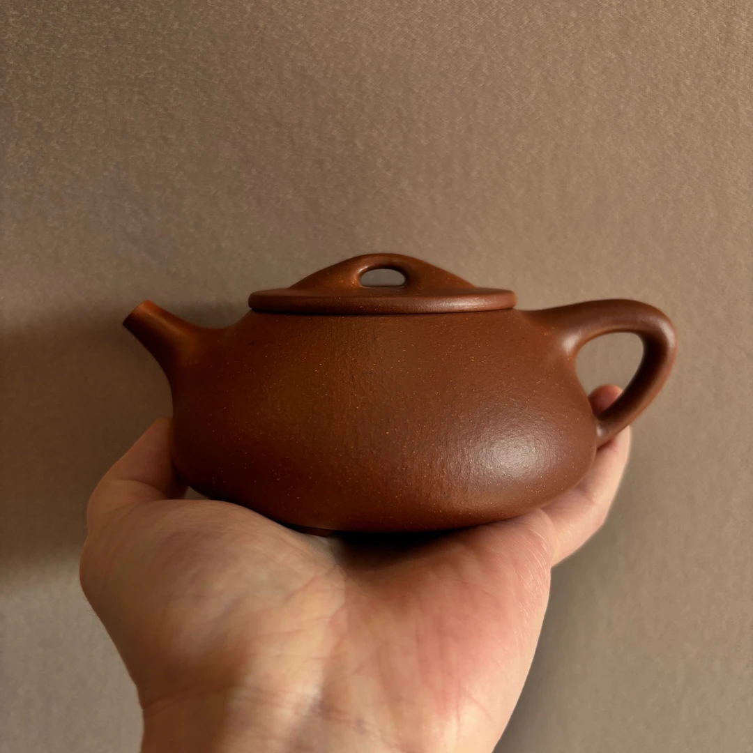 宜兴紫砂壶 宝山降坡泥 半手工景州石瓢 280cc