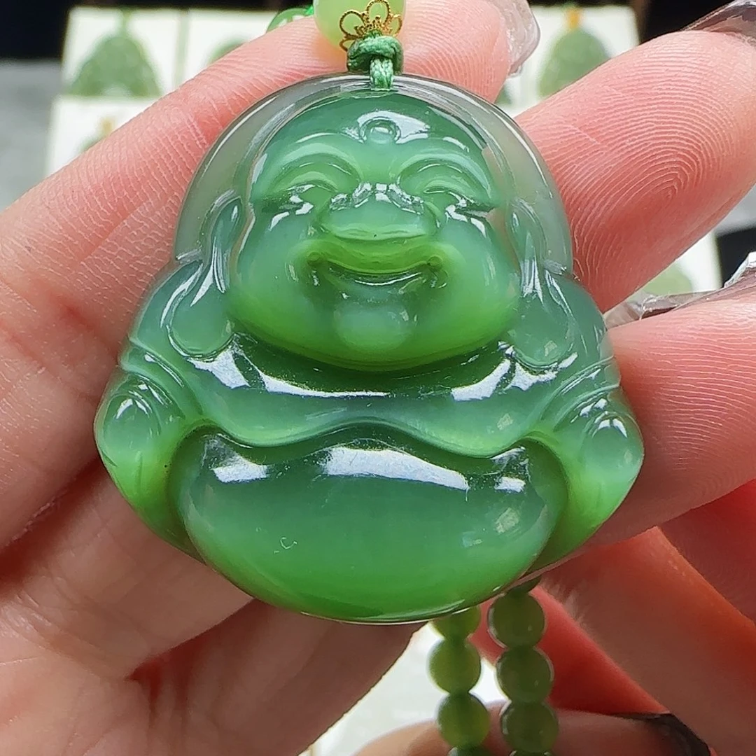 和田玉未镶嵌吊坠(赠链)