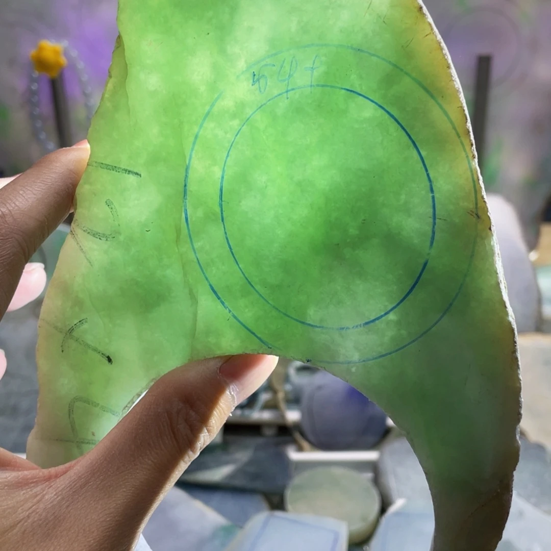 翡翠未镶嵌挂件K缅甸天然翡翠片料