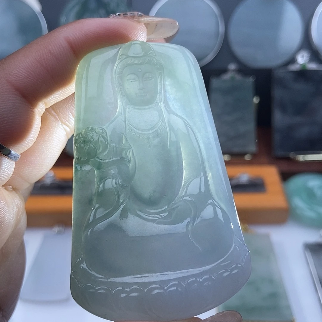 翡翠未镶嵌吊坠(不含链)