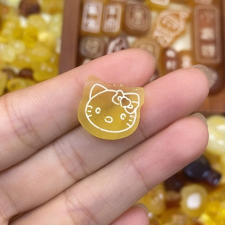 吊坠橄榄核福利原皮猫头63