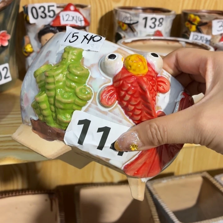 多肉花盆满15包邮