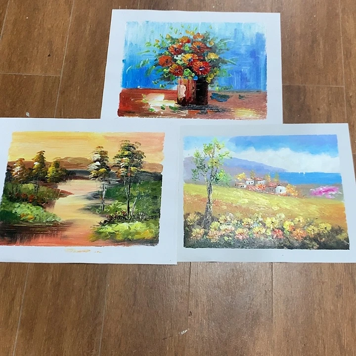 油画3幅30*40手绘油画