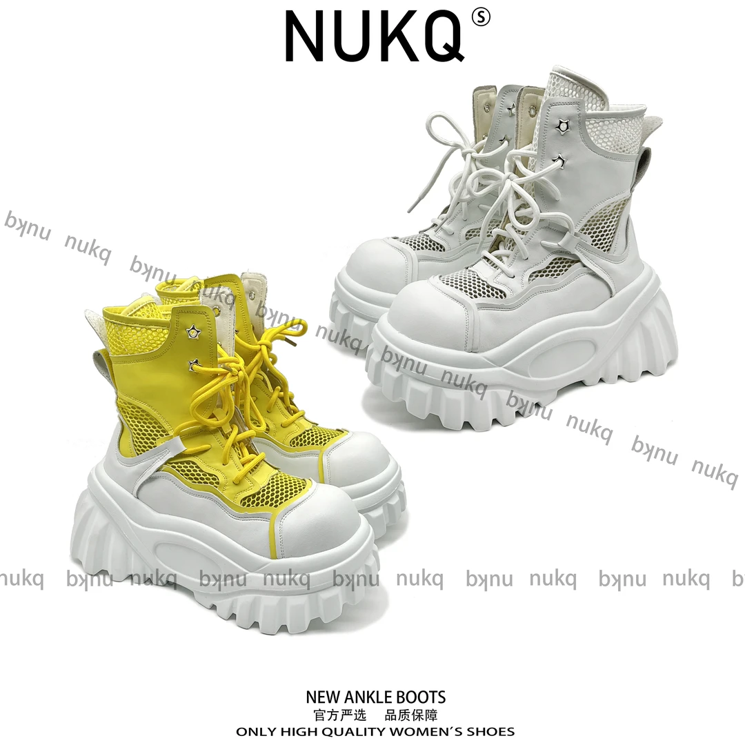 【NUKQ】  高跟厚底 时尚百搭厚底靴