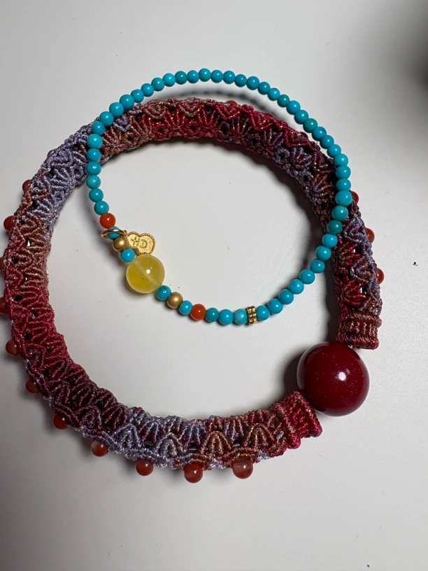 非金属布艺手链 手工编绳