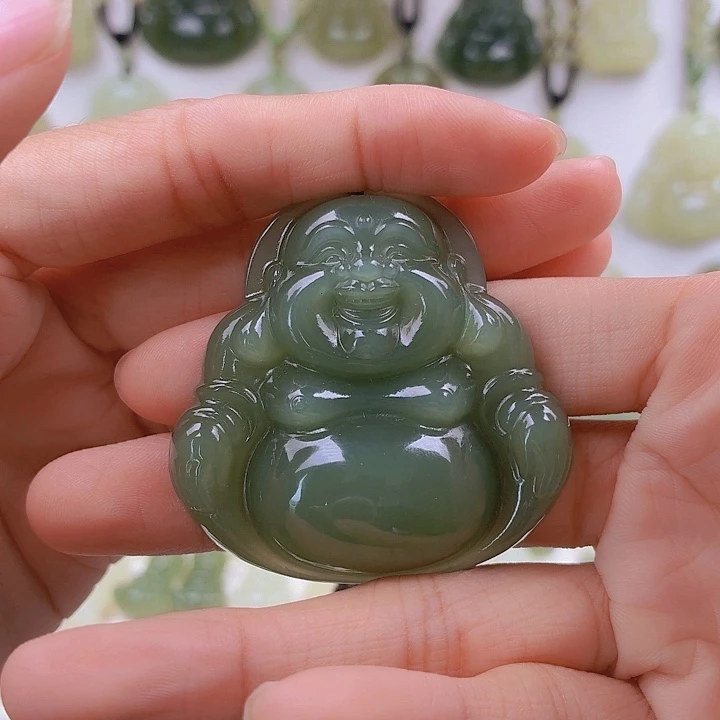 无****和田玉未镶嵌颈饰48福利有结构