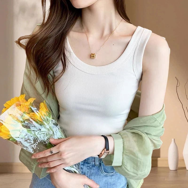 【粉丝福利】新款夏季爆款吊带背心女宽肩内搭外穿女防走光百搭修身