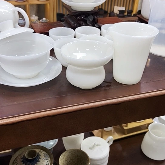 璞玉大元宝盖碗套组9头