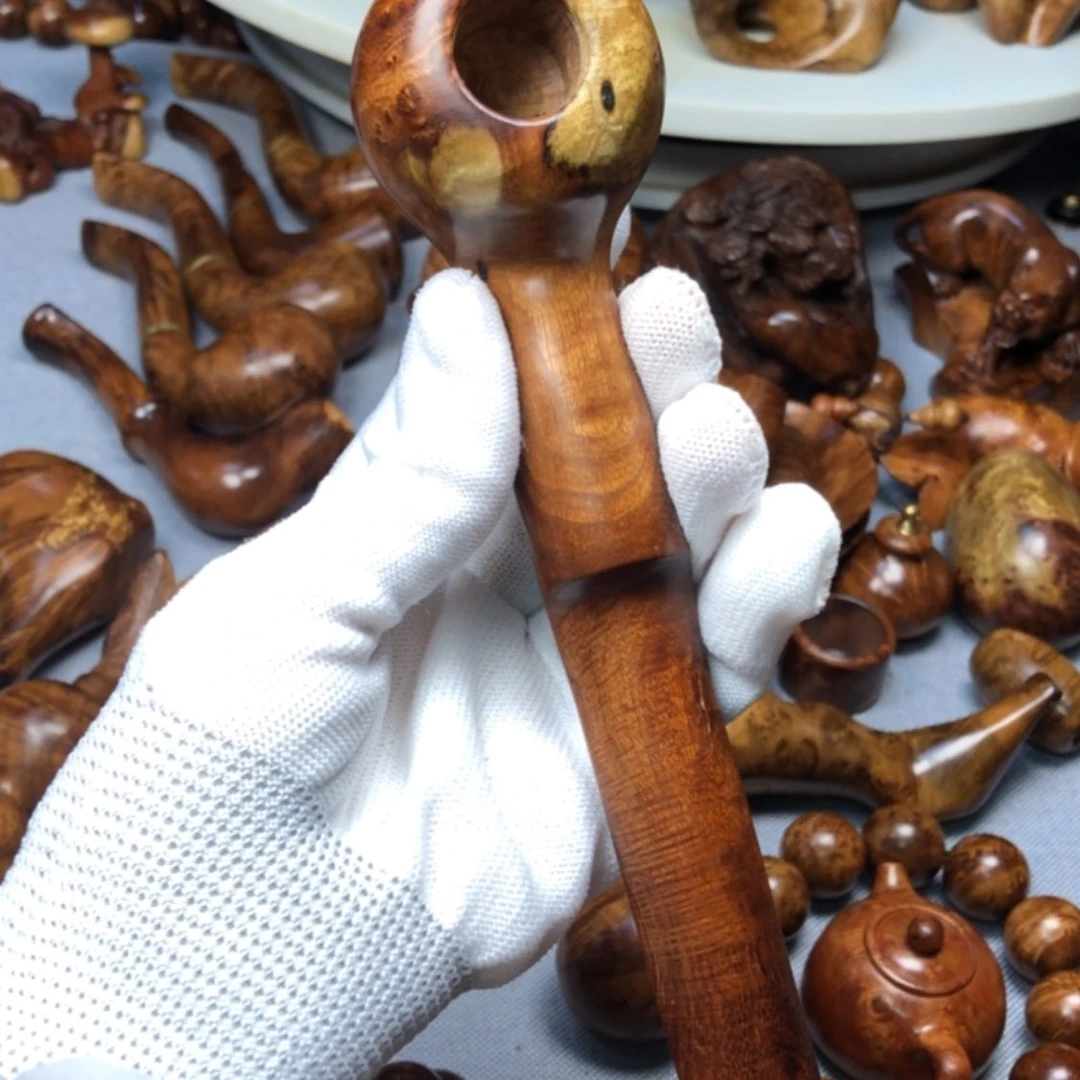 【闪购商品】木麻梨疙瘩火琉璃手把件