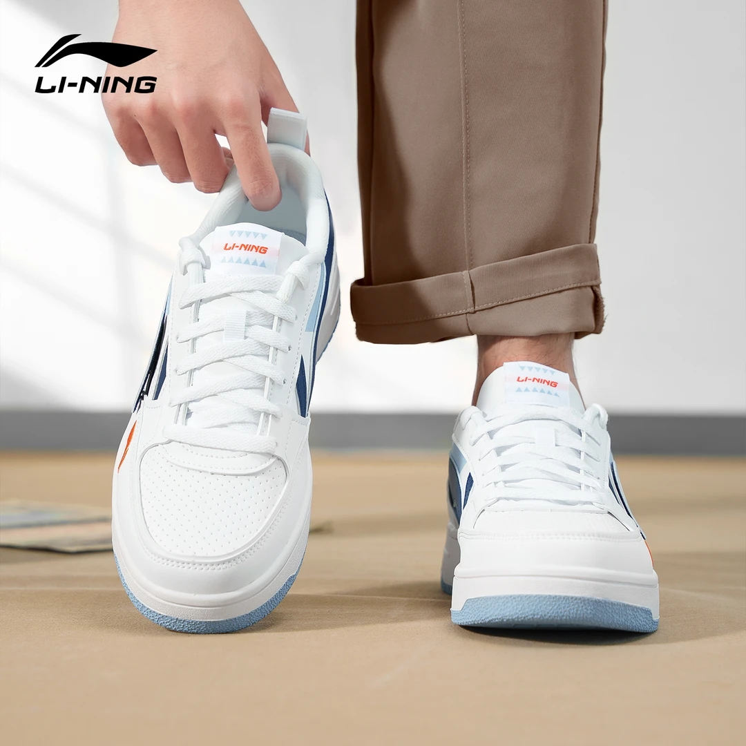 李宁海川休闲鞋子男专柜正品洋气百搭秋 新款运动小白