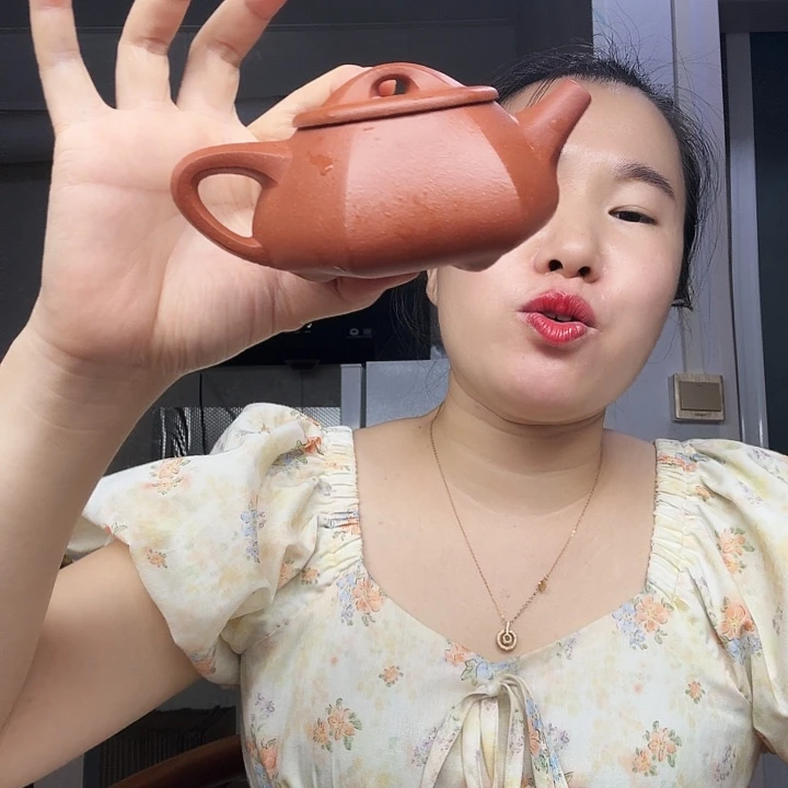 茶壶紫砂原矿半手工降坡富甲六方240cc