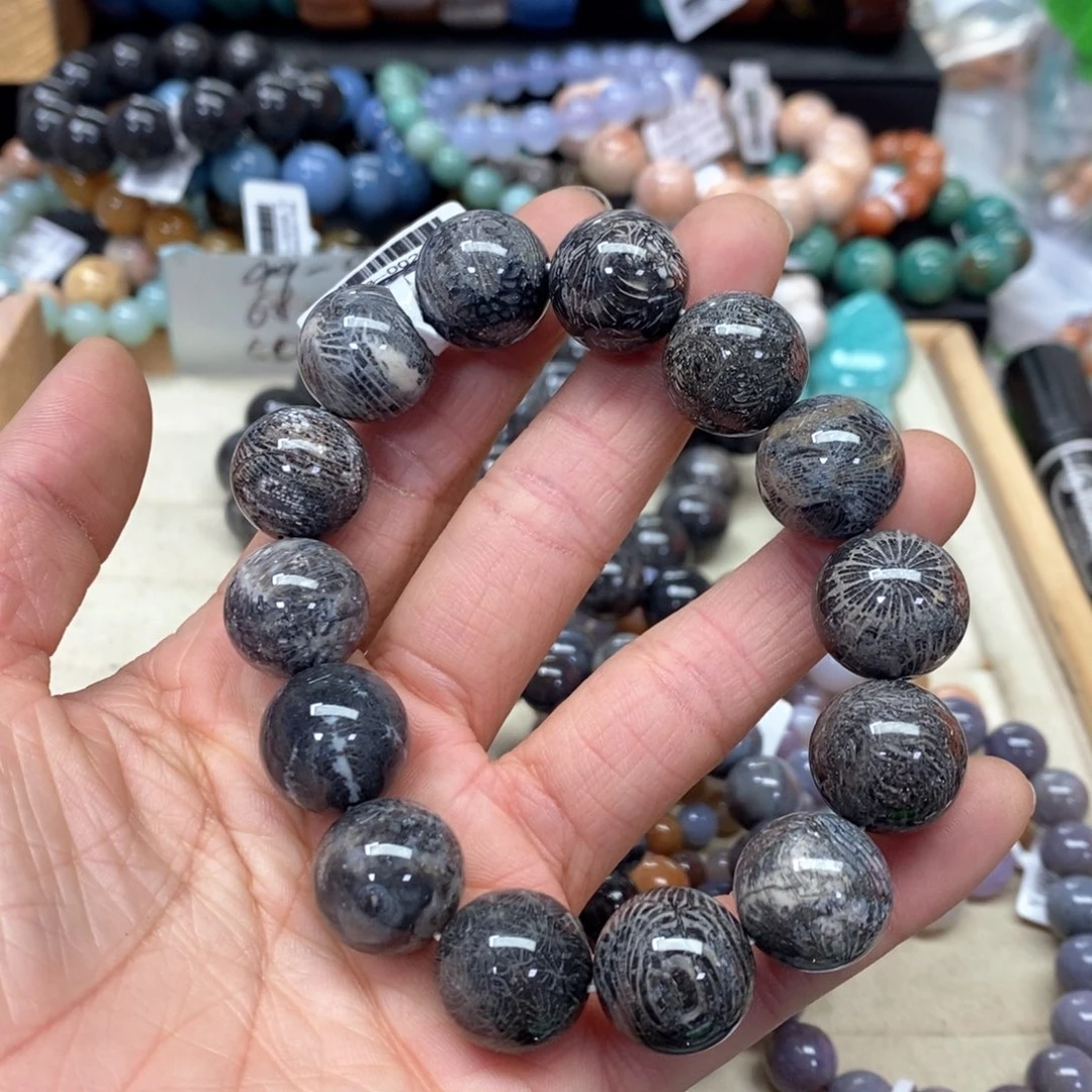 硅化珊瑚（珊瑚玉）手链未镶嵌X****）459