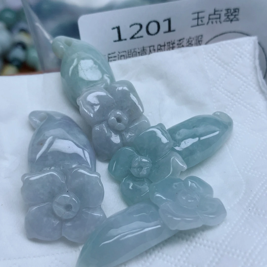 翡翠未镶嵌项链珠子翡翠