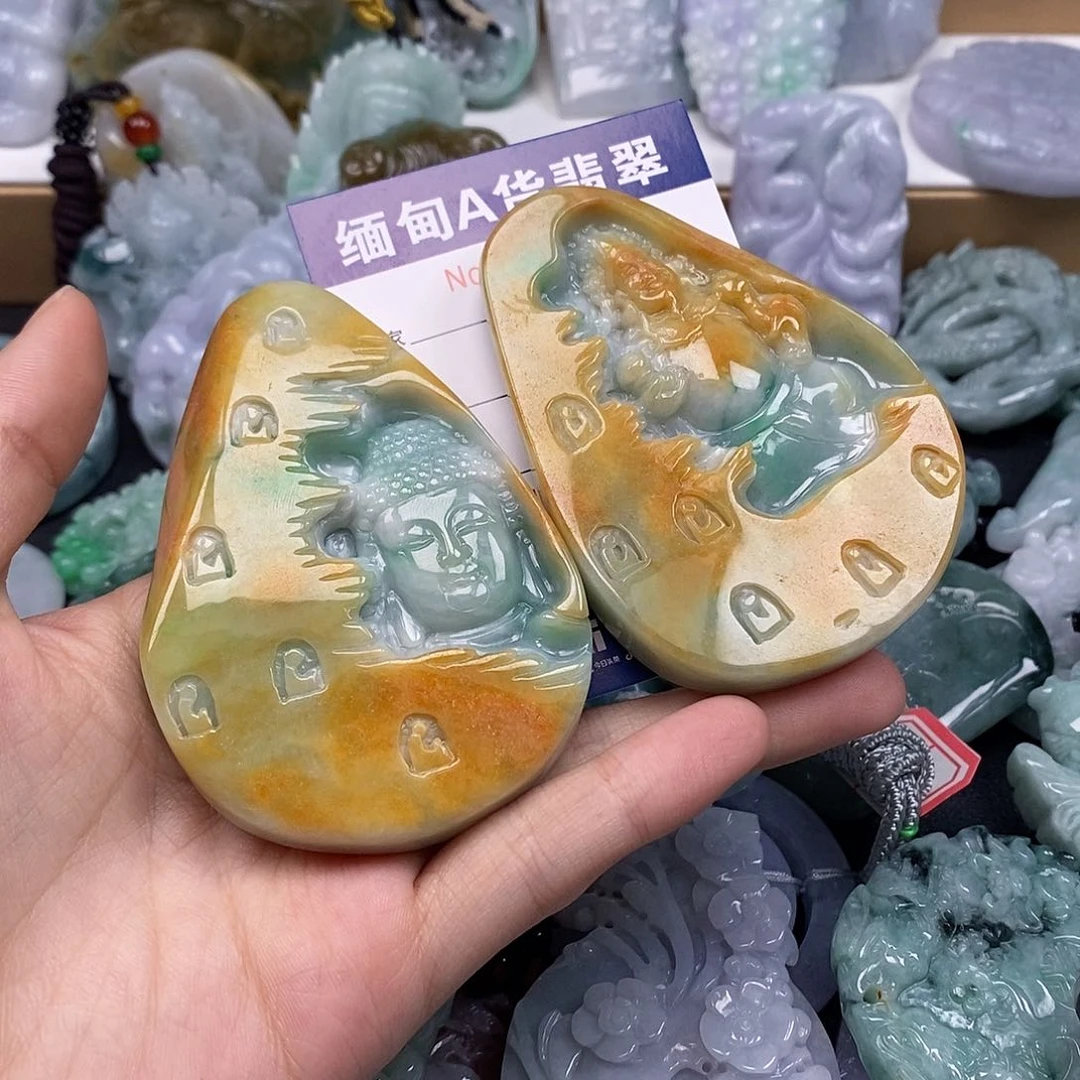 吊坠(不含链)未镶嵌翡翠八**财