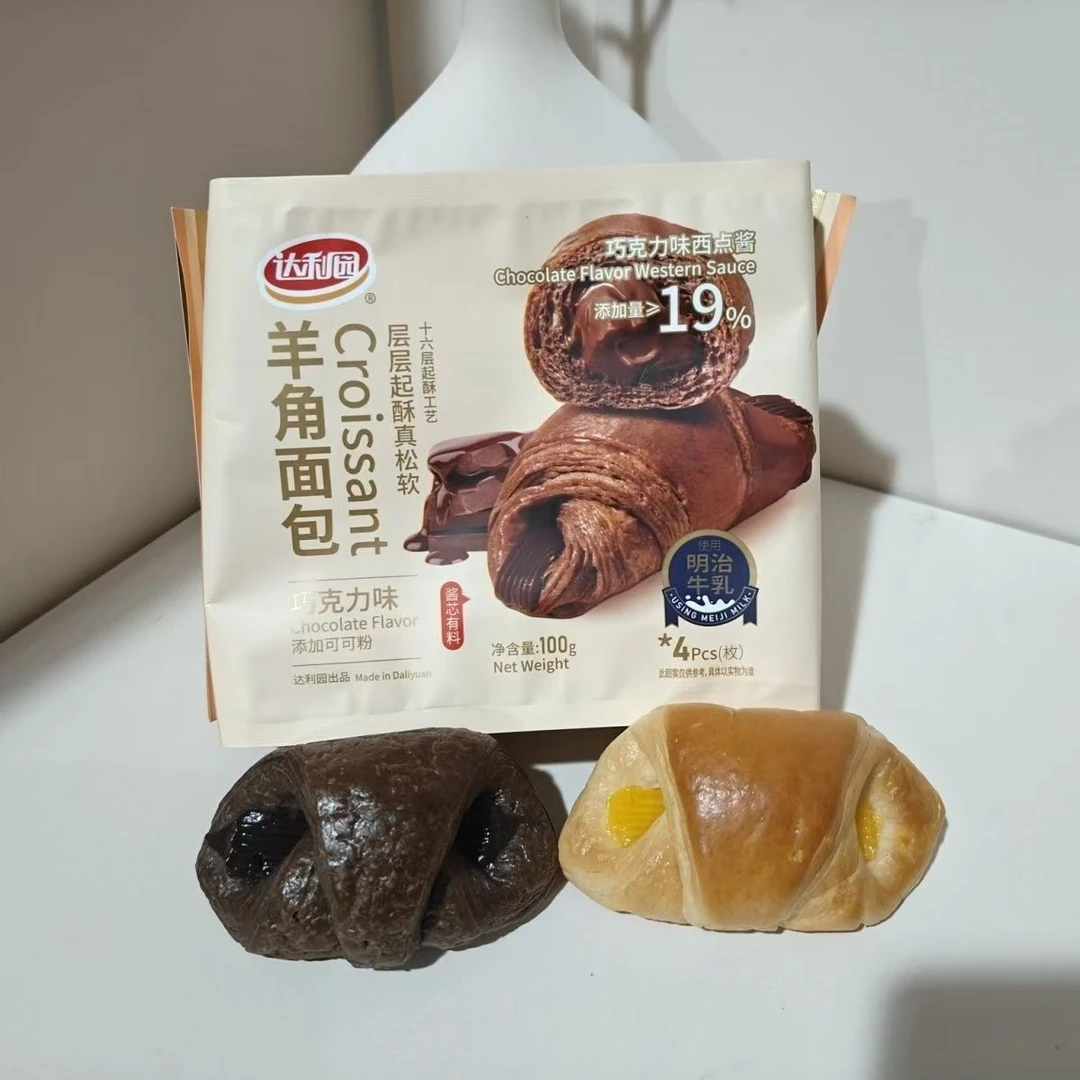 【临期发4袋】达利园羊角面包巧克力味100g*4袋