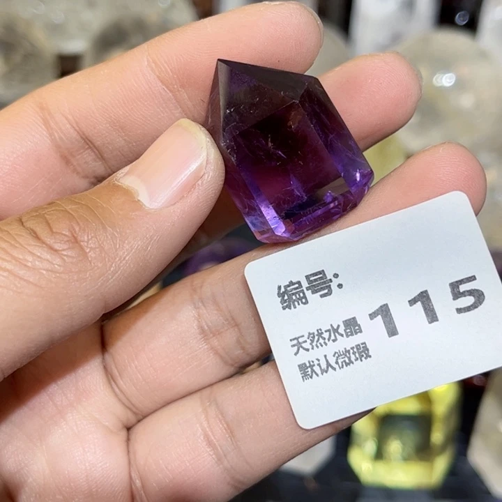 水晶摆件未镶嵌六棱柱