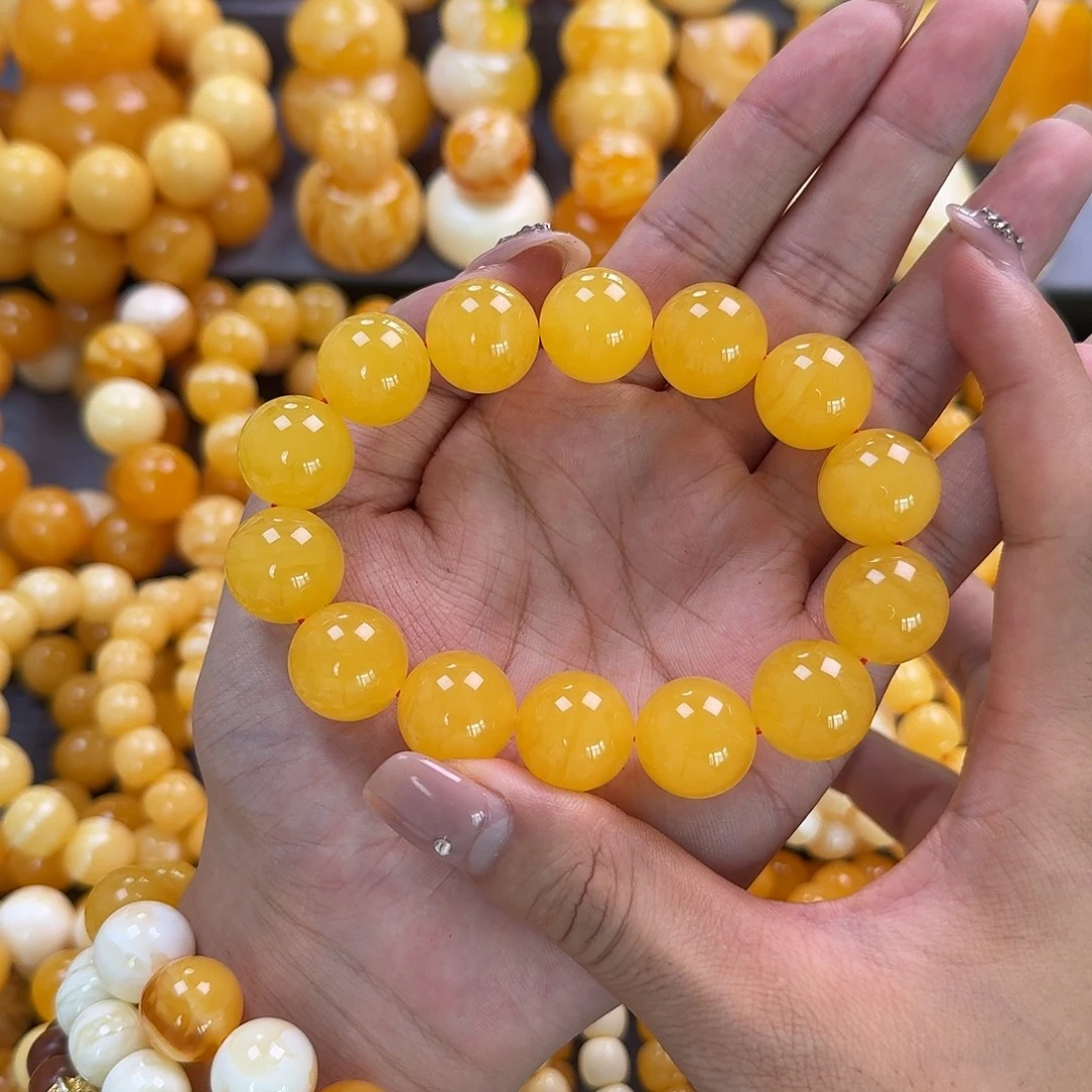 蜜蜡未镶嵌珠宝奇石同料17mm