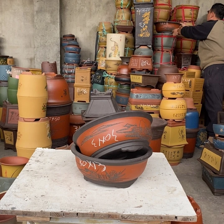 紫砂花盆紫砂花盆