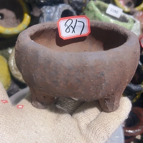 粗陶花盆手工花盆制作