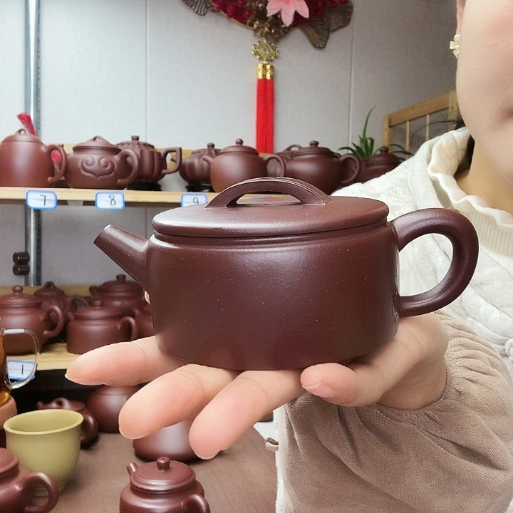 ****啊紫砂茶壶汉瓦半手处理180毫升，底槽清40目