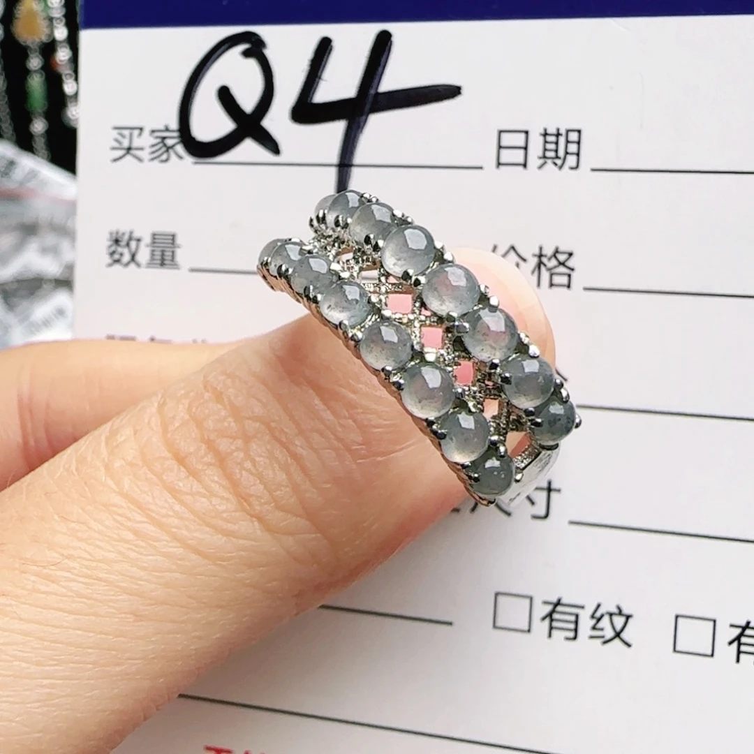 银S925镶嵌手链翡翠