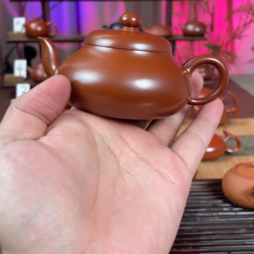 石***头茶壶紫砂精工梨130cc