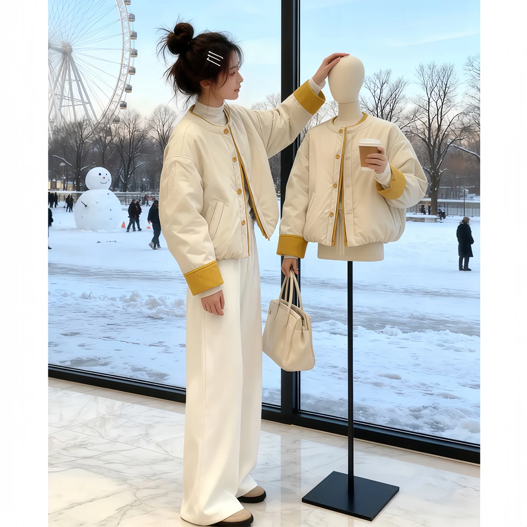SHALLDOER【法奢千金】韩版棉服外套女冬季高级感洋气时髦流行上衣