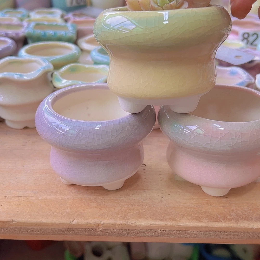 陶瓷花盆当场满12包邮