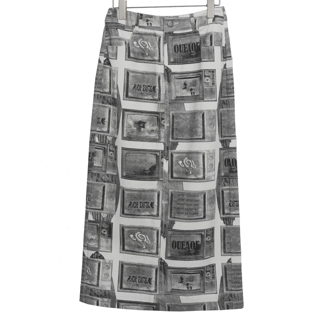 【欧E】25春季新款小A牛仔半裙14743