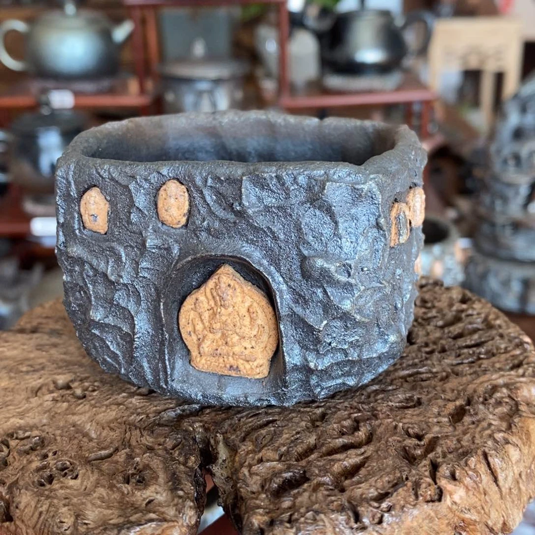 建水紫陶，全手工纯柴烧茶器