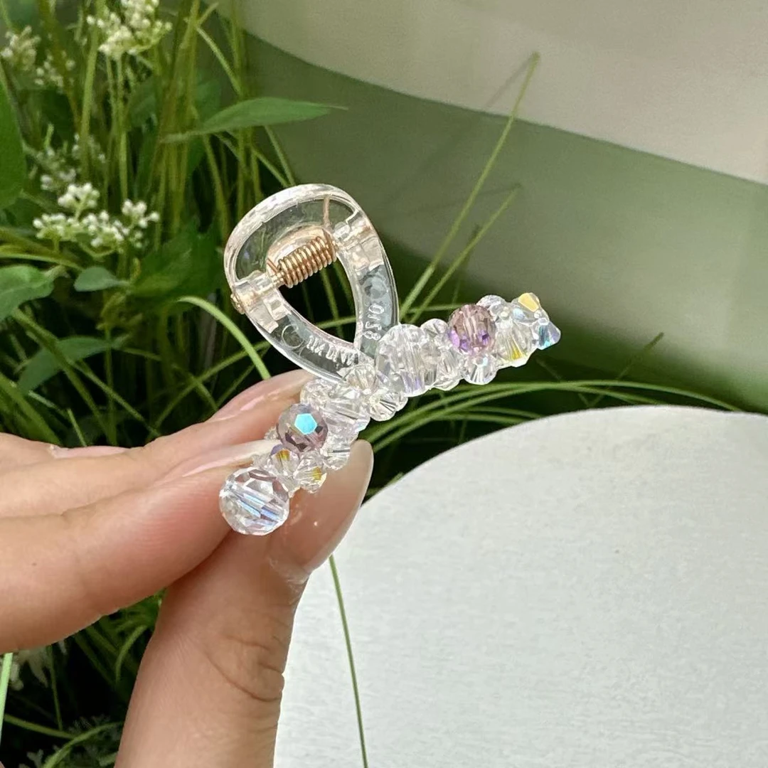 FUXI/福熙施华洛手工四公分小抓夹可爱发夹发饰头饰1128