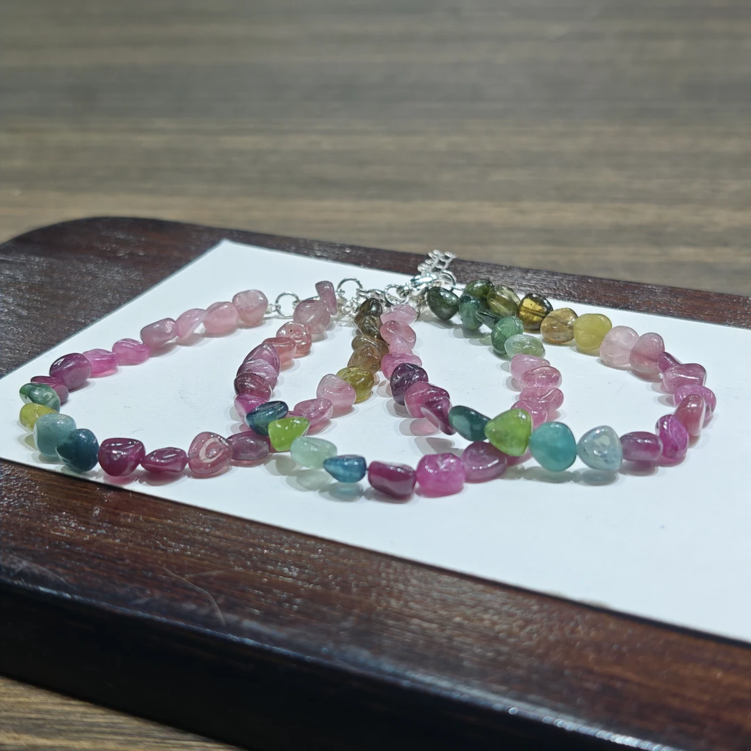 【书记甄选】天然碧玺随型可调单圈手链 多样性发一件 004ZBQQ