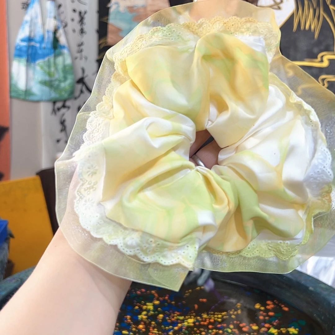 112精品蕾丝发圈手作