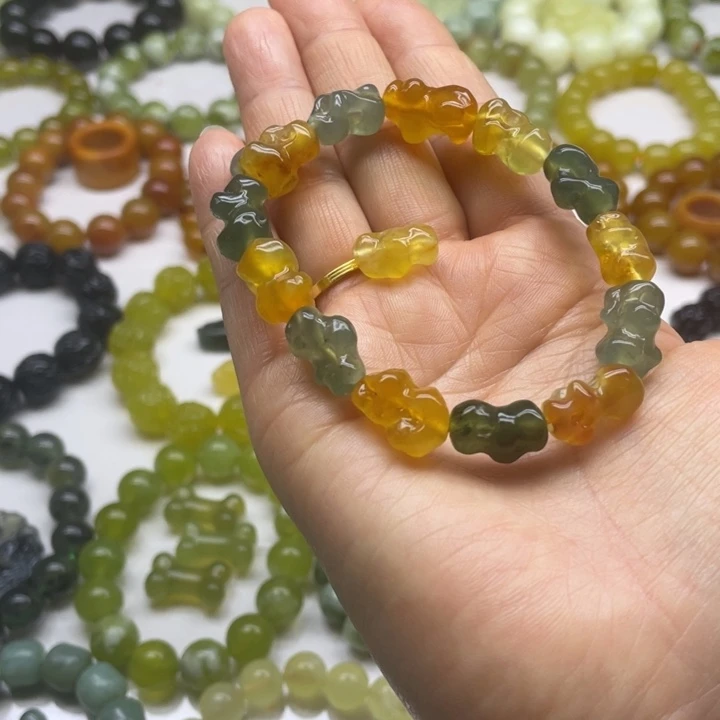 蛇纹石玉手串未镶嵌x**n